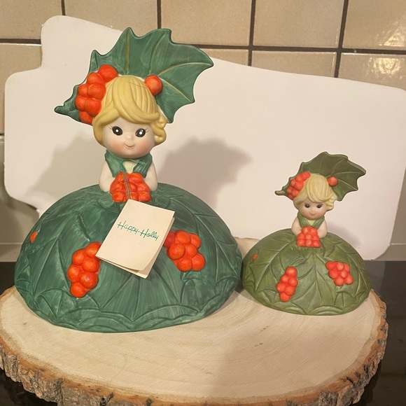 Other - Happy Holly ceramic girl with matching bell